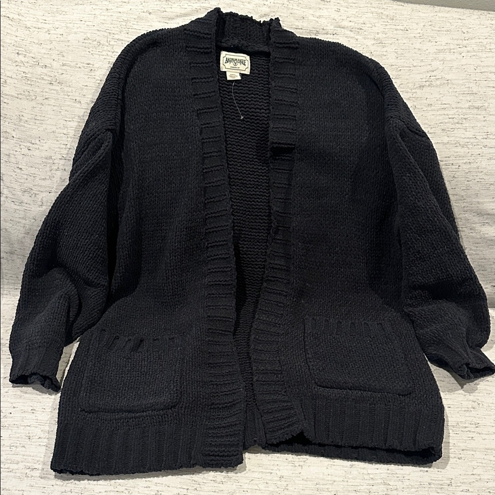 American Eagle Outfitters Women's Black/Charcoal Cardigan